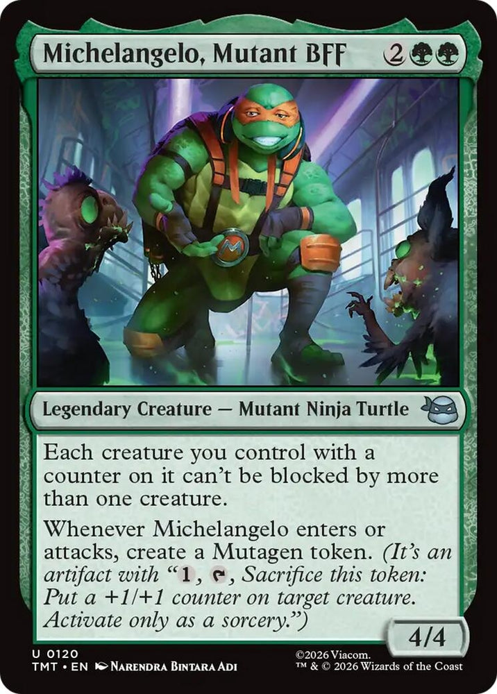 Image for Michelangelo, Mutant BFF (120) (TMT) - Magic: The Gathering