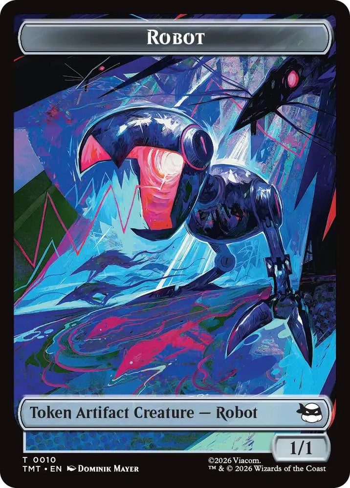 Image for Robot // Food Double-Sided Token (10 // 8) (TMT) - Magic: The Gathering