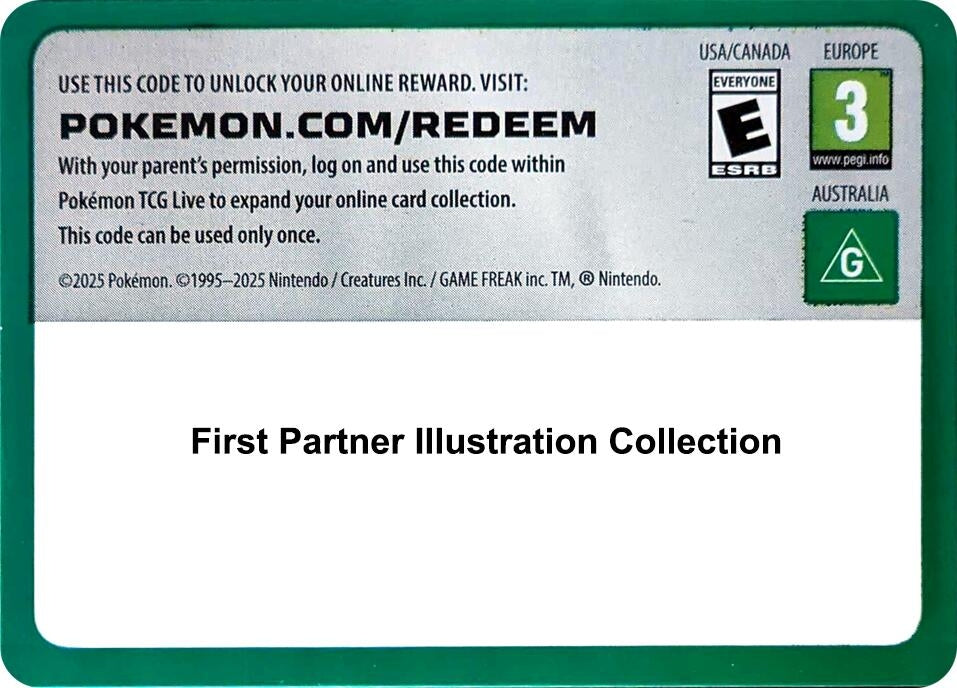 Image for Code Card - First Partner Illustration Collection (Series 1) - Pokemon
