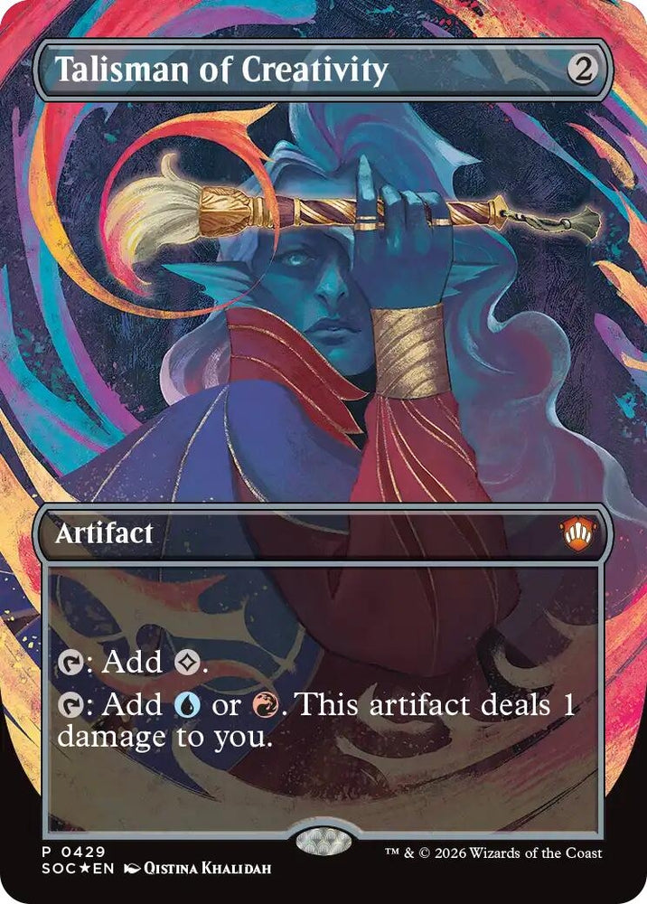 Image for Talisman of Creativity (Borderless) (429) (SOC) - Magic: The Gathering