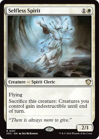 Image for Selfless Spirit (167) (SOC) - Magic: The Gathering