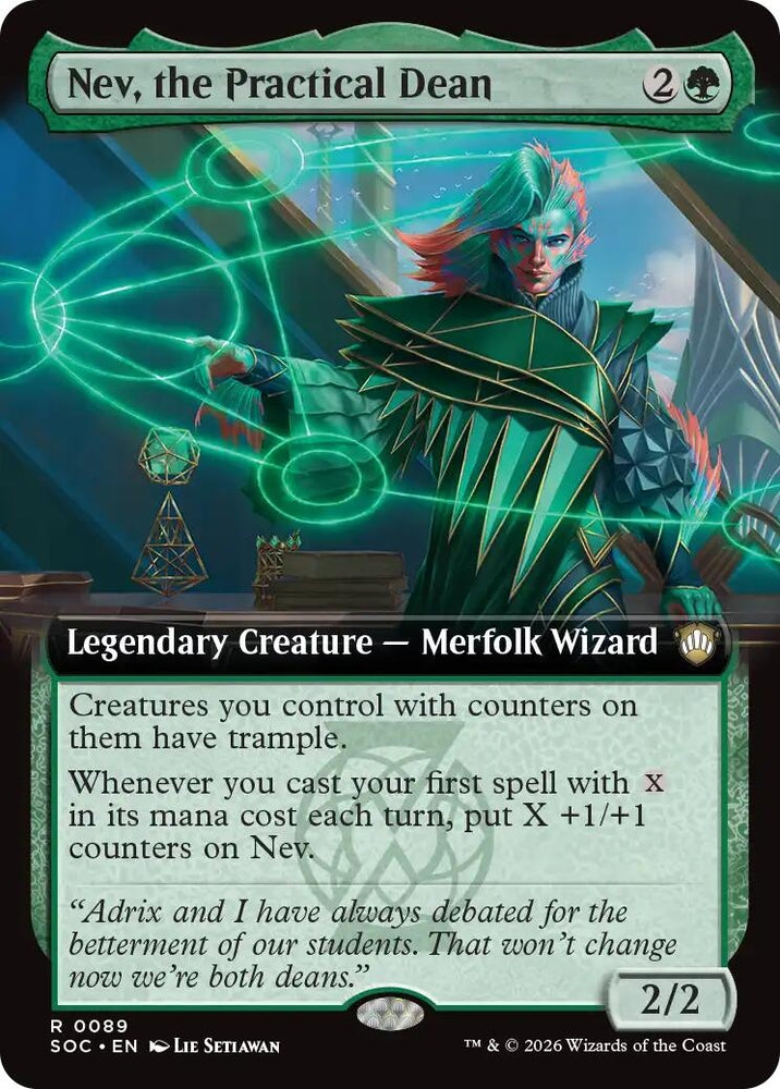 Image for Nev, the Practical Dean (Extended Art) (89) (SOC) - Magic: The Gathering