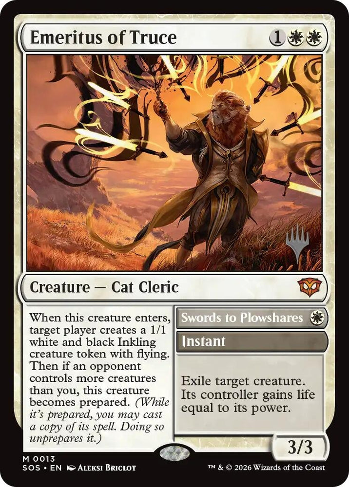 Image for Emeritus of Truce (13) (PPSOS) - Magic: The Gathering