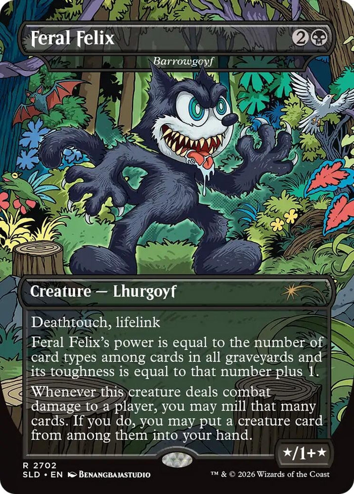 Image for Feral Felix  - Barrowgoyf (2702) (SLD) - Magic: The Gathering