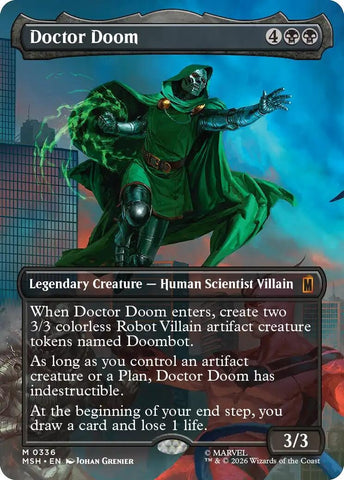 Image for Doctor Doom (Borderless) (336) (336) (MSH) - Magic: The Gathering