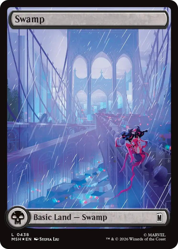 Image for Swamp (0438) (Surge Foil) (438) (MSH) - Magic: The Gathering