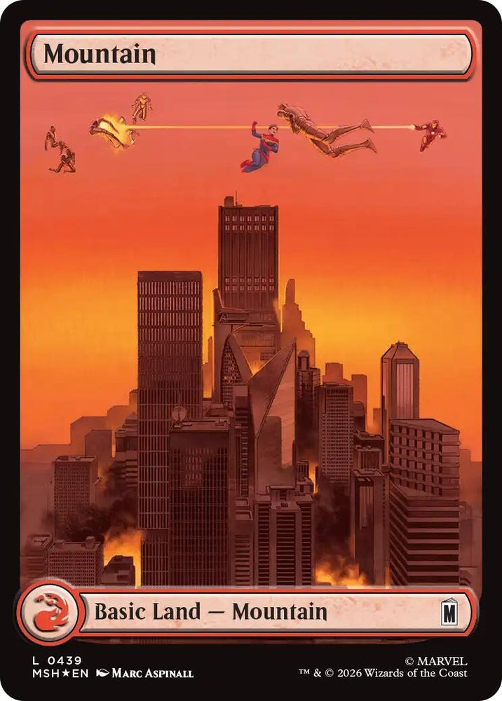 Image for Mountain (0439) (Surge Foil) (439) (MSH) - Magic: The Gathering