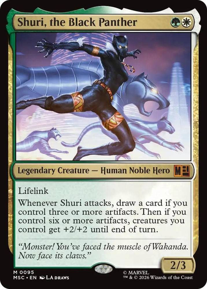 Image for Shuri, the Black Panther (95) (MSC) - Magic: The Gathering