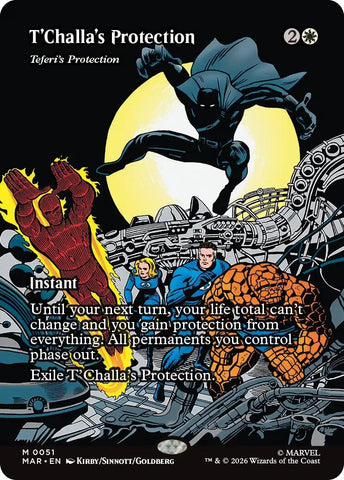 Image for T'Challa's Protection - Teferi's Protection (Borderless) (51) (MAR) - Magic: The Gathering