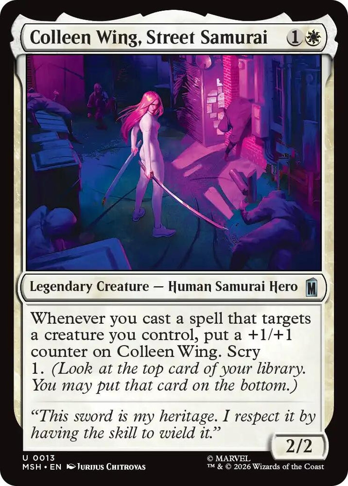 Image for Colleen Wing, Street Samurai (13) (MSH) - Magic: The Gathering