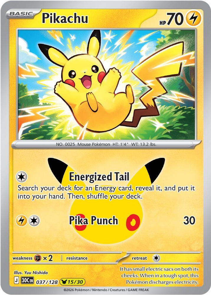 Image for Pikachu (037/128) (30C) - Pokemon