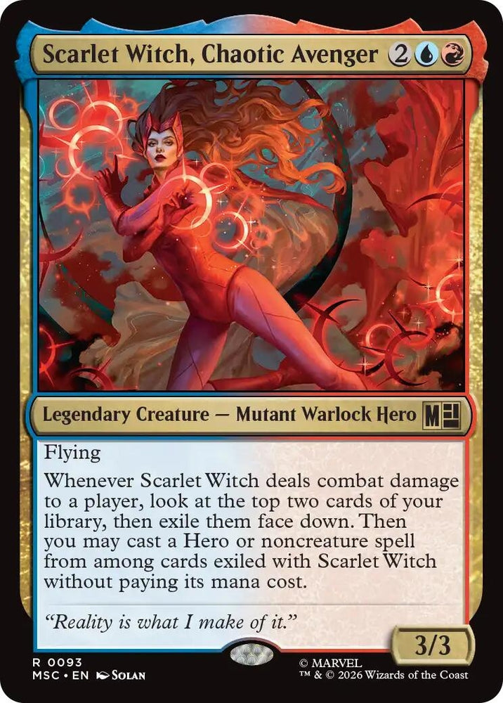 Image for Scarlet Witch, Chaotic Avenger (93) (MSC) - Magic: The Gathering