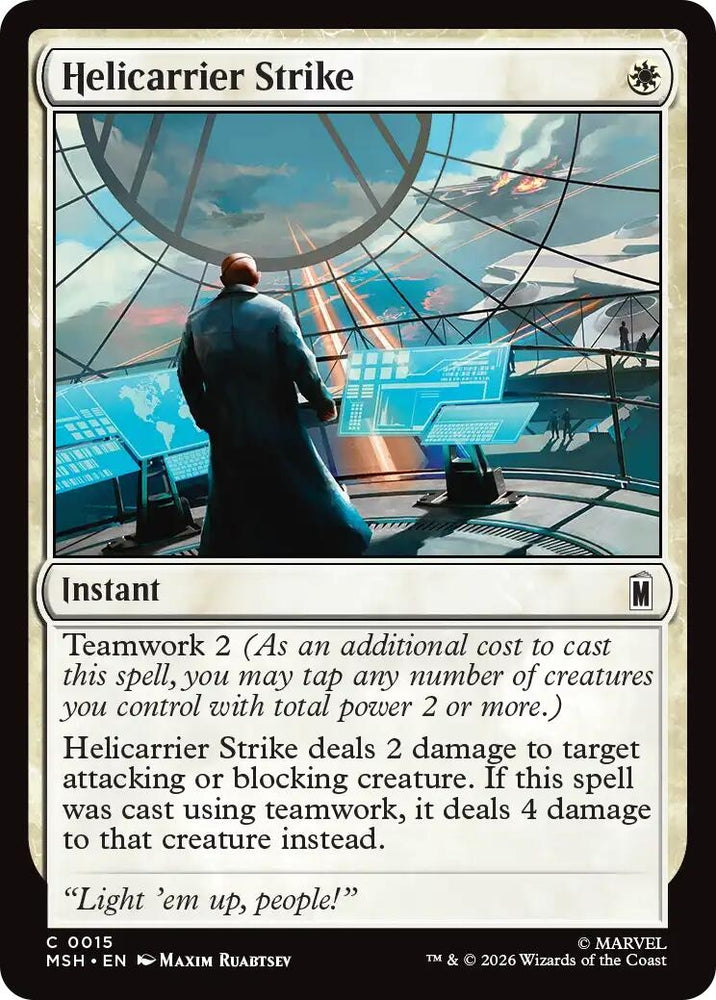 Image for Helicarrier Strike (15) (MSH) - Magic: The Gathering