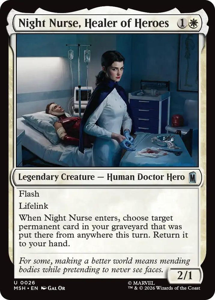 Image for Night Nurse, Healer of Heroes (26) (MSH) - Magic: The Gathering