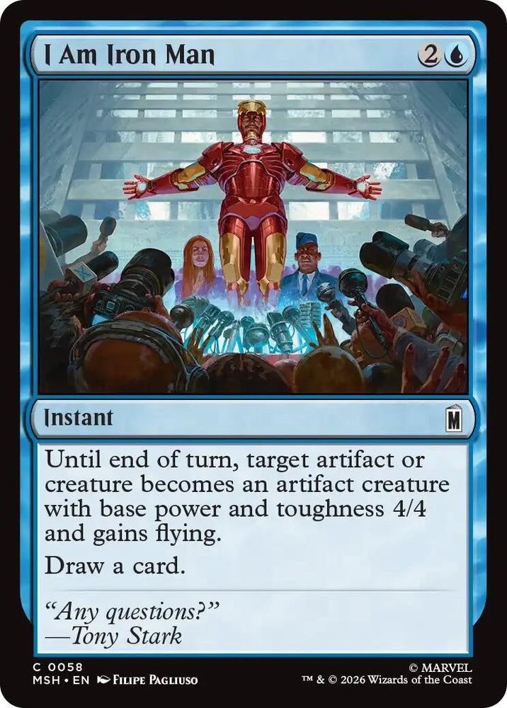 Image for I Am Iron Man (58) (MSH) - Magic: The Gathering