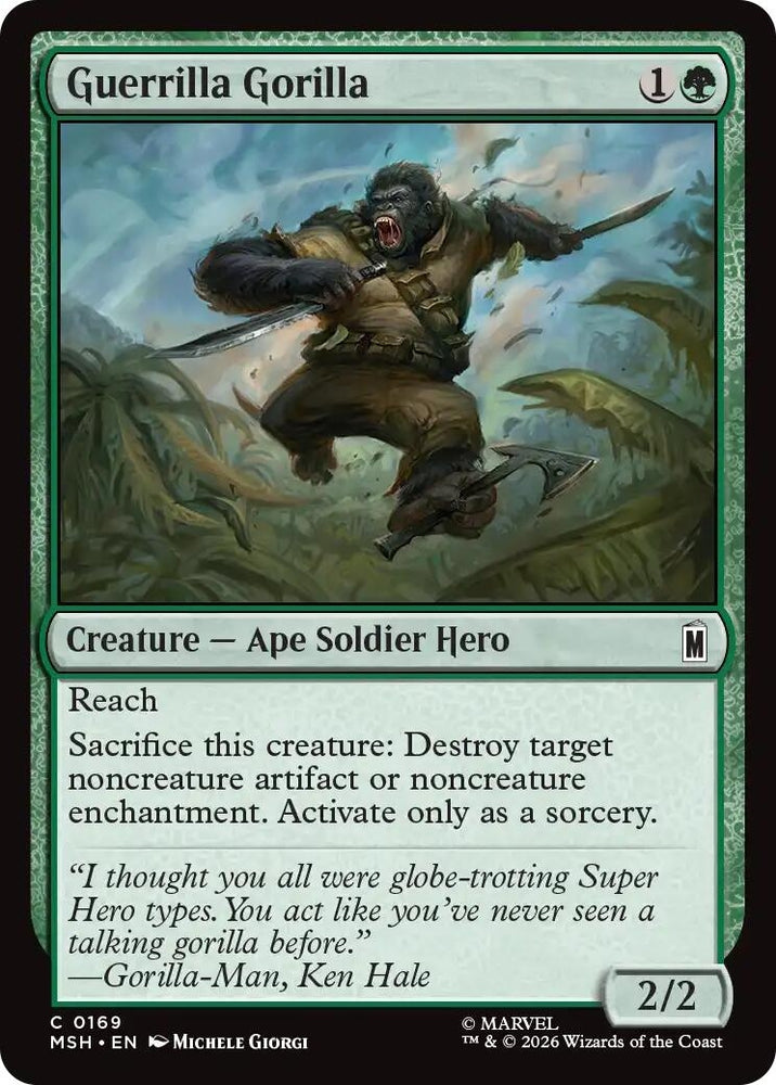 Image for Guerrilla Gorilla (169) (MSH) - Magic: The Gathering