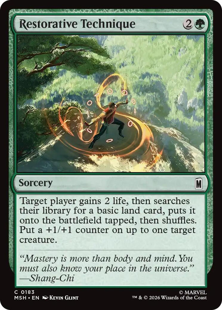 Image for Restorative Technique (183) (MSH) - Magic: The Gathering