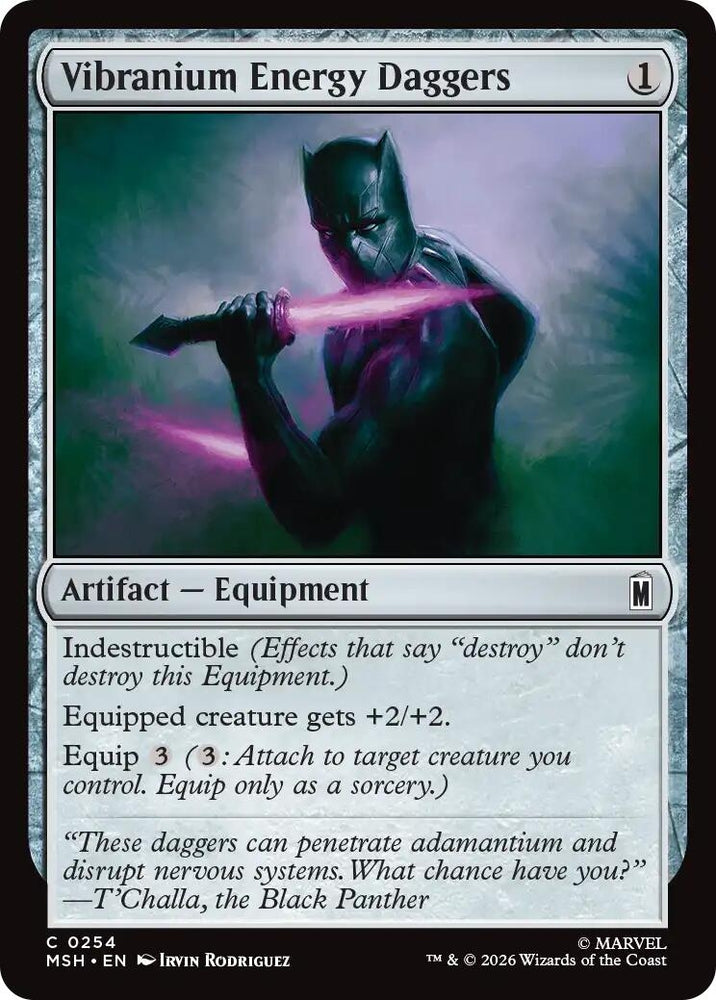 Image for Vibranium Energy Daggers (254) (MSH) - Magic: The Gathering
