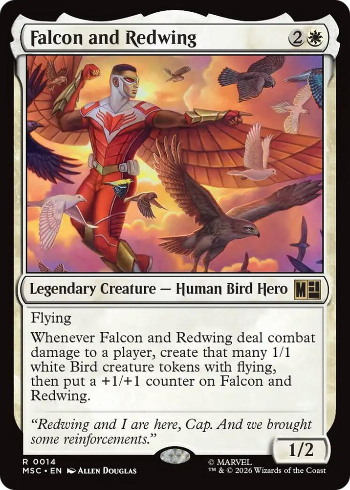 Image for Falcon and Redwing (14) (MSC) - Magic: The Gathering