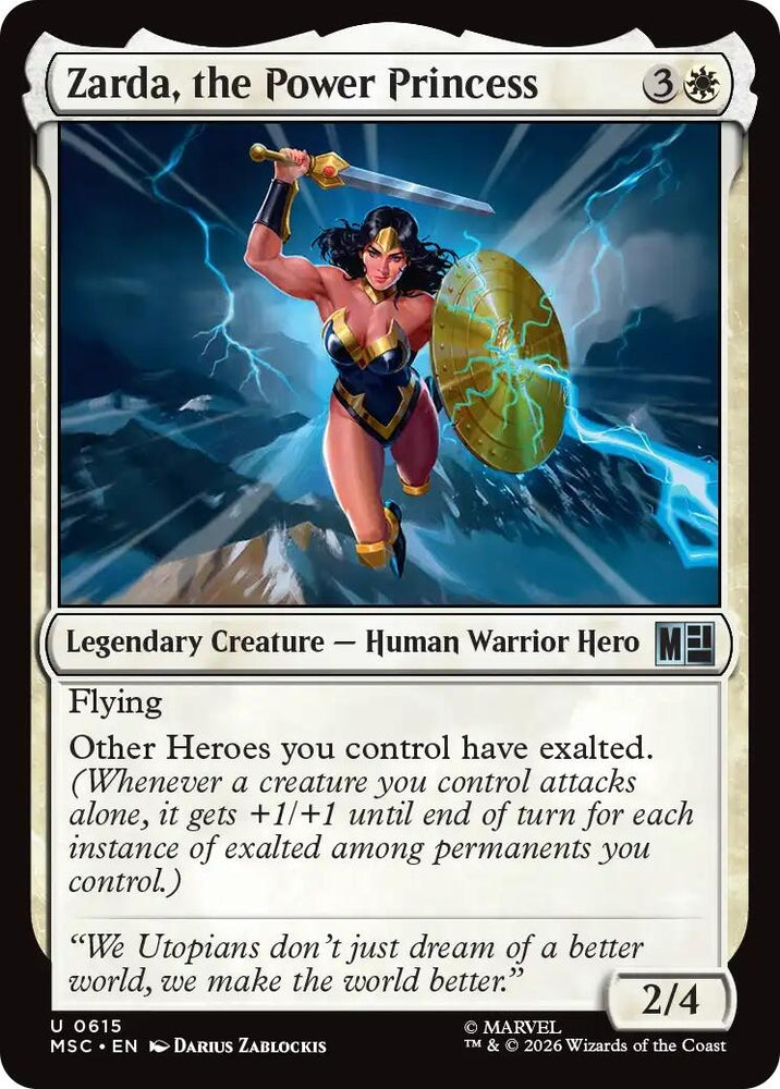 Image for Zarda, the Power Princess (615) (MSC) - Magic: The Gathering
