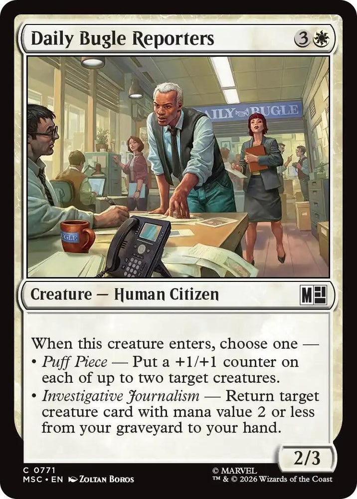 Image for Daily Bugle Reporters (771) (MSC) - Magic: The Gathering