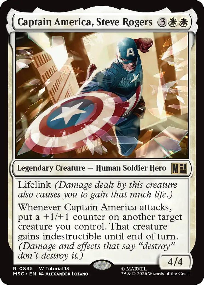 Image for Captain America, Steve Rogers (0835) (835) (MSC) - Magic: The Gathering