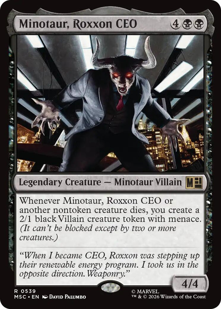 Image for Minotaur, Roxxon CEO (539) (MSC) - Magic: The Gathering