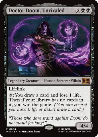 Image for Doctor Doom, Unrivaled (654) (MSC) - Magic: The Gathering