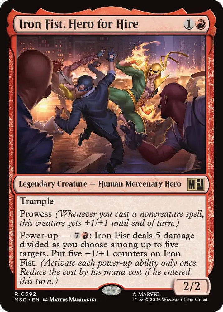 Image for Iron Fist, Hero for Hire (692) (MSC) - Magic: The Gathering