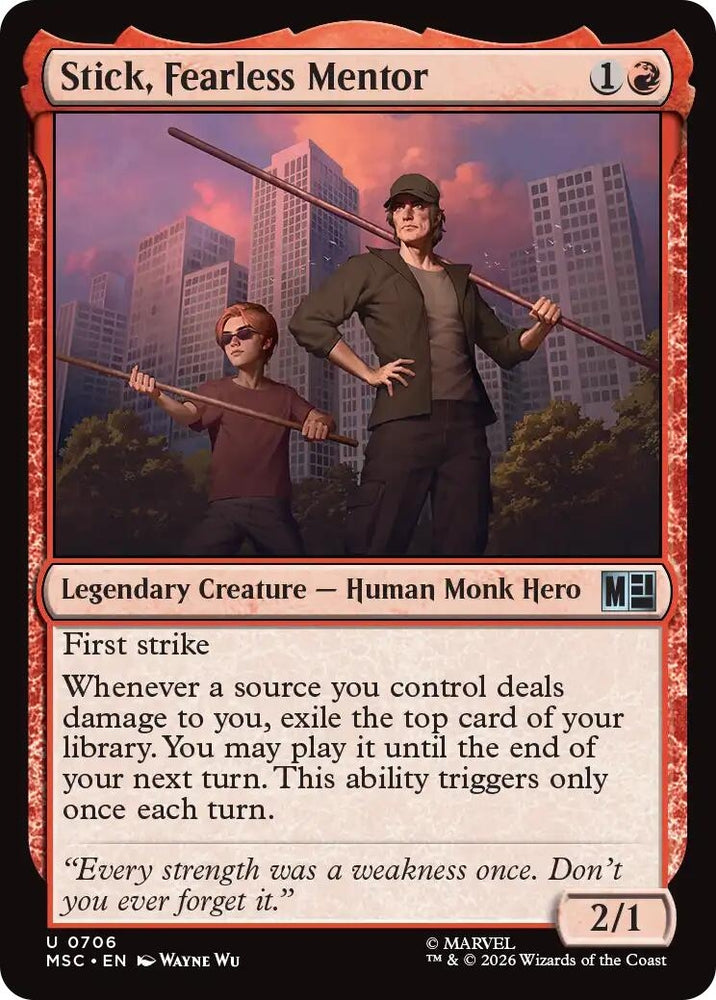 Image for Stick, Fearless Mentor (706) (MSC) - Magic: The Gathering