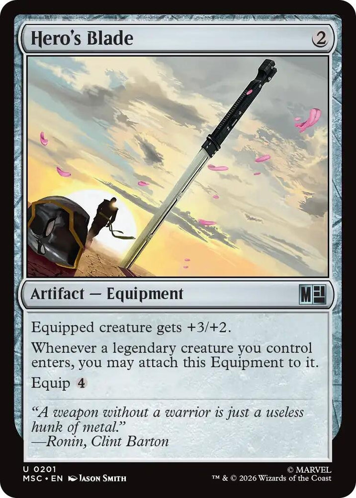 Image for Hero's Blade (201) (MSC) - Magic: The Gathering