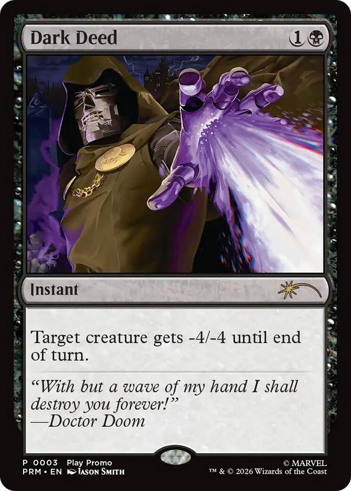 Image for Dark Deed (3) (SSP) - Magic: The Gathering