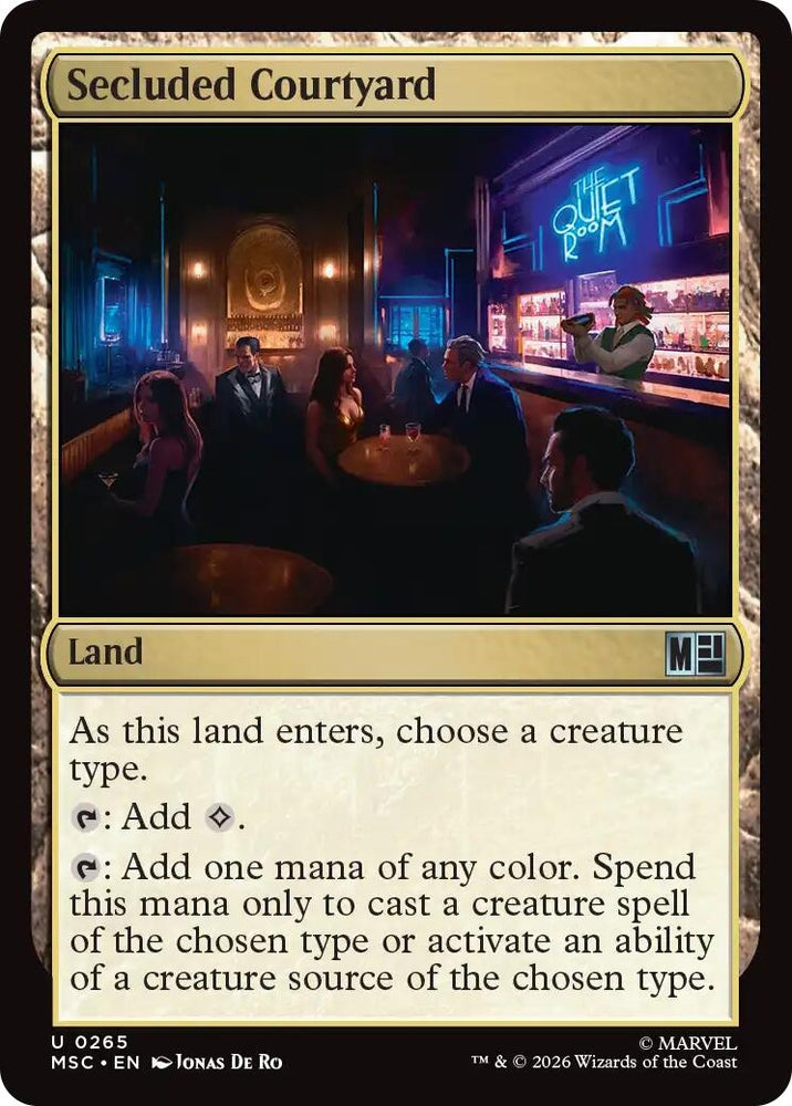 Image for Secluded Courtyard (Surge Foil) (265) (MSC) - Magic: The Gathering