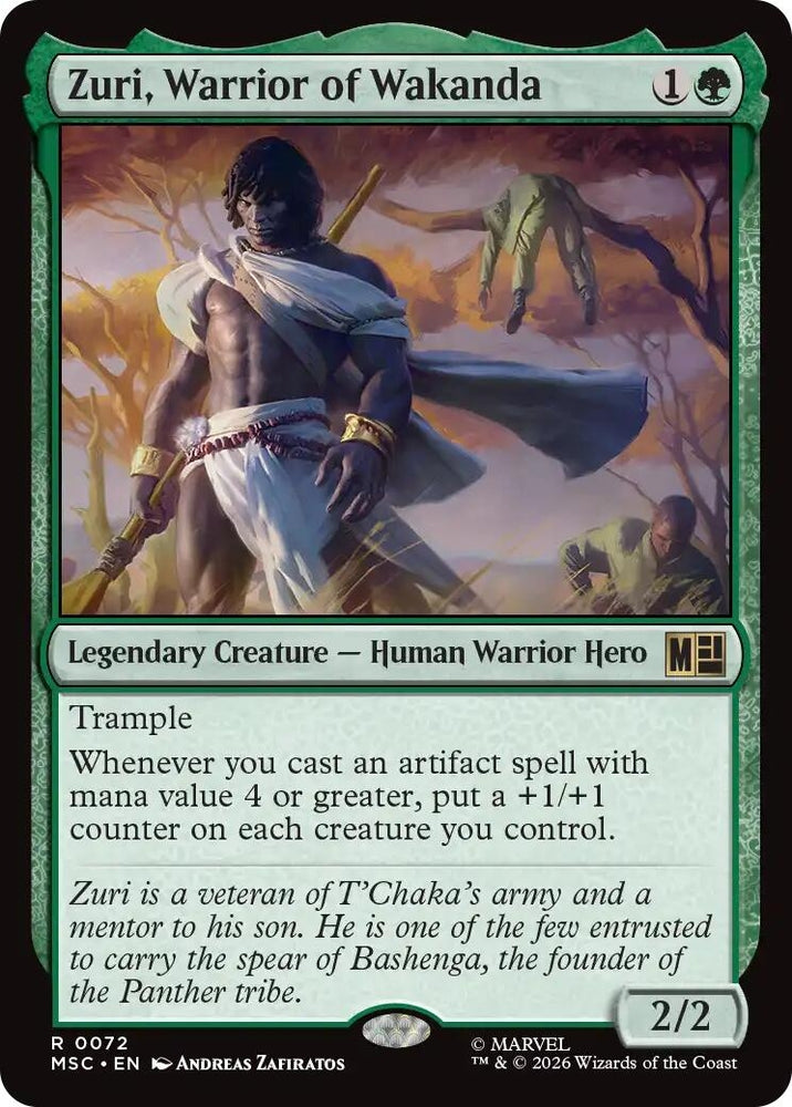 Image for Zuri, Warrior of Wakanda (72) (MSC) - Magic: The Gathering