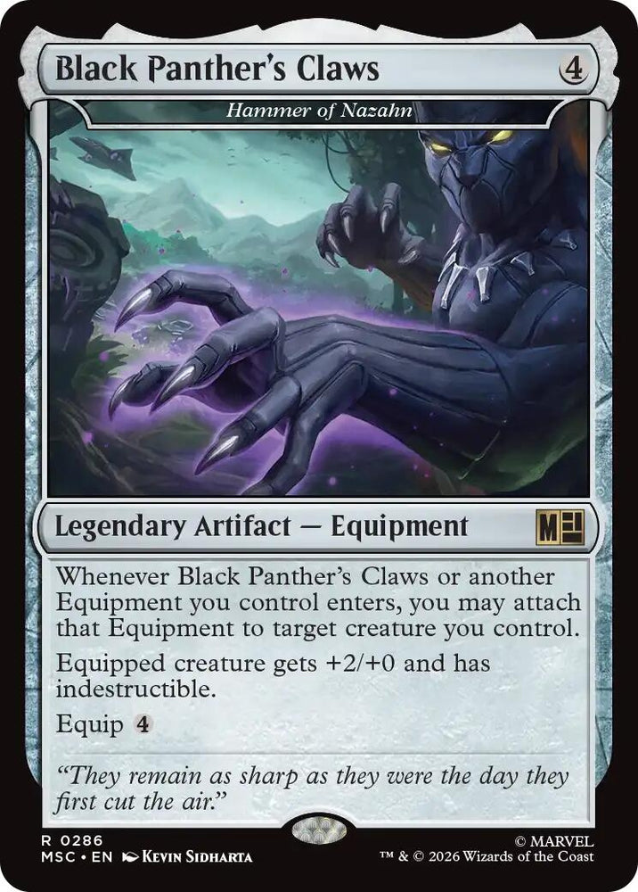 Image for Black Panther's Claws - Hammer of Nazahn (286) (MSC) - Magic: The Gathering