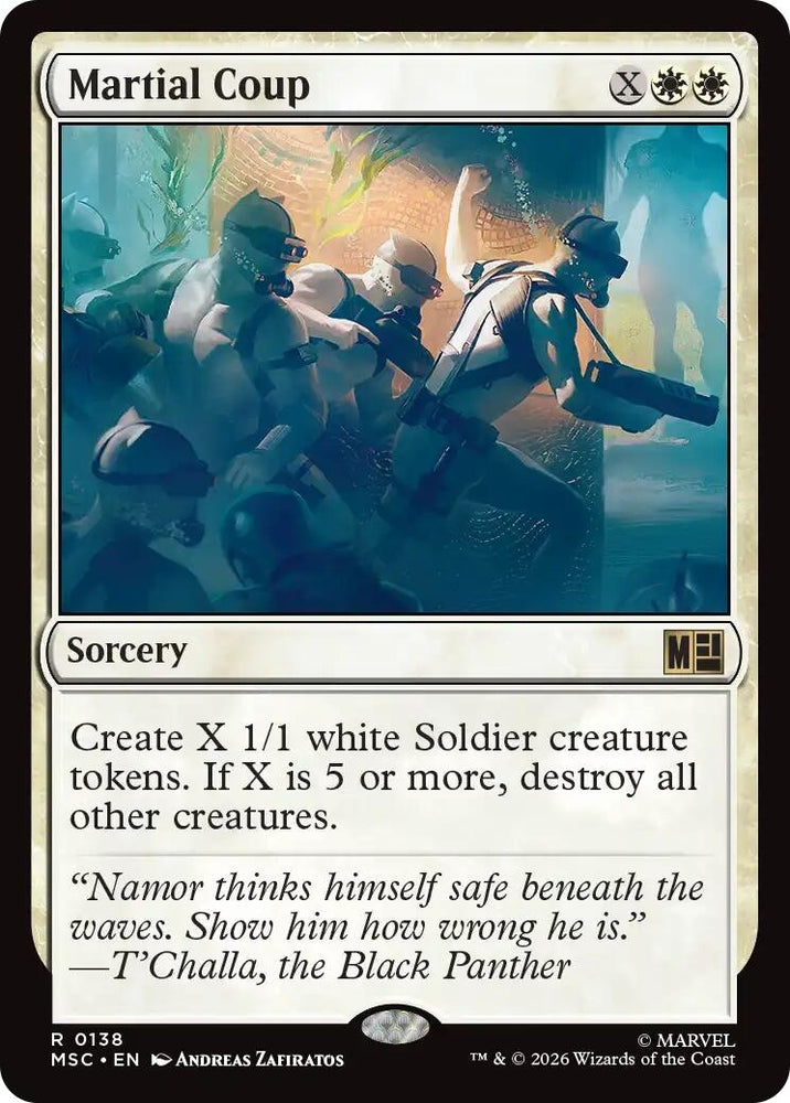 Image for Martial Coup (Surge Foil) (138) (MSC) - Magic: The Gathering