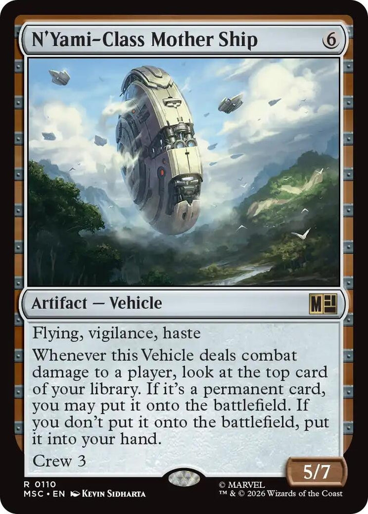Image for N'Yami-Class Mother Ship (Surge Foil) (110) (MSC) - Magic: The Gathering