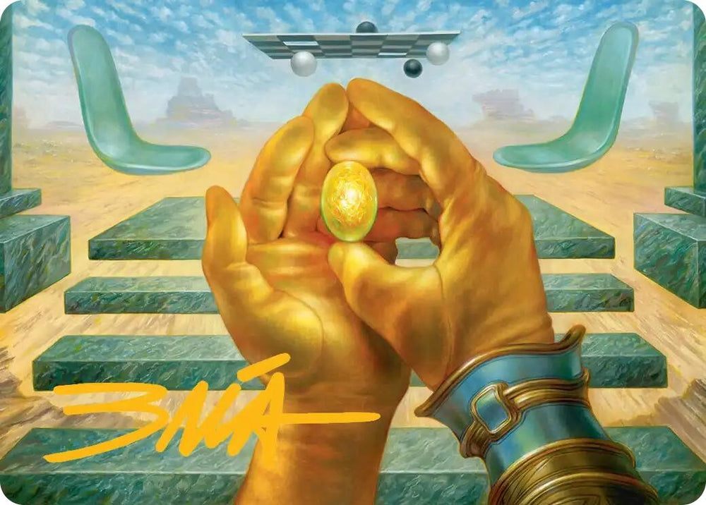 Image for The Mind Stone Art Card (Gold-Stamped Signature) (3) (AAMSH) - Magic: The Gathering