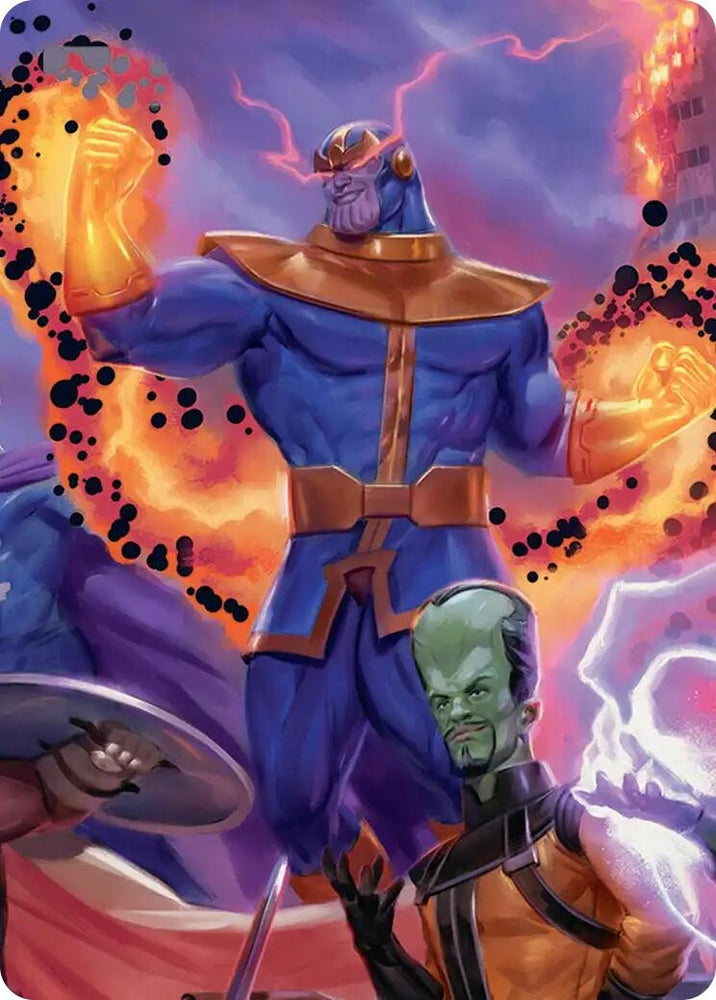 Image for Thanos, Death's Consort Art Card (8) (AAMSH) - Magic: The Gathering