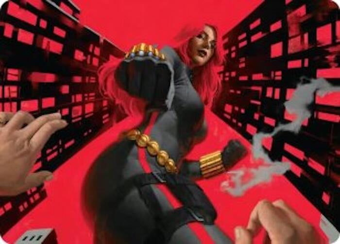 Image for Black Widow, Deadly Hunter Art Card (42) (AAMSH) - Magic: The Gathering