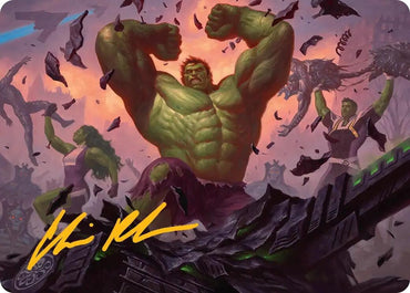 Image for HULK SMASH! Art Card (Gold-Stamped Signature) (10) (AAMSH) - Magic: The Gathering