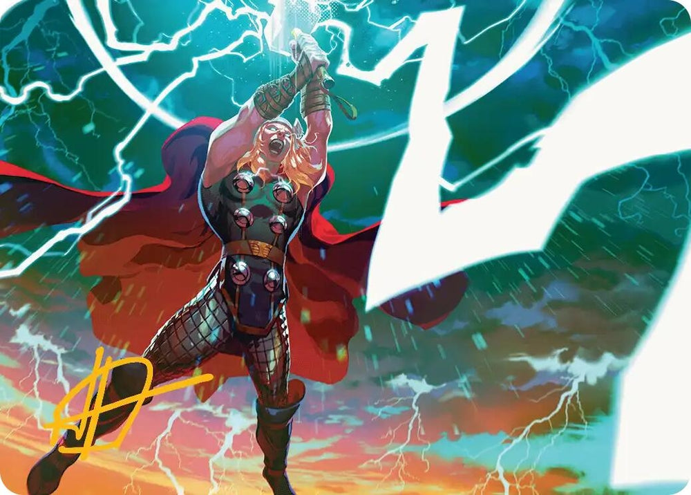 Image for Lightning Strike Art Card (Gold-Stamped Signature) (11) (AAMSH) - Magic: The Gathering
