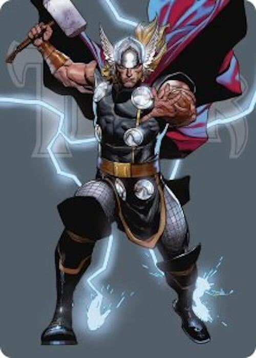 Image for Thor, God of Thunder Art Card (26) (AAMSH) - Magic: The Gathering