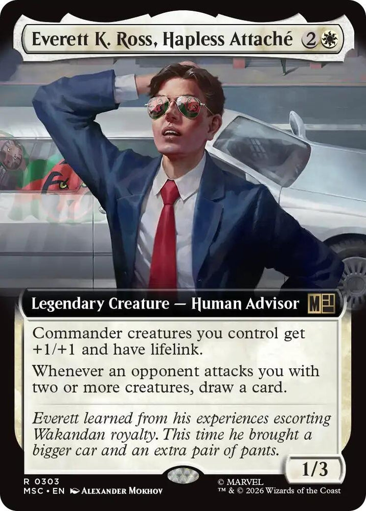 Image for Everett K. Ross, Hapless Attache (Extended Art) (303) (MSC) - Magic: The Gathering