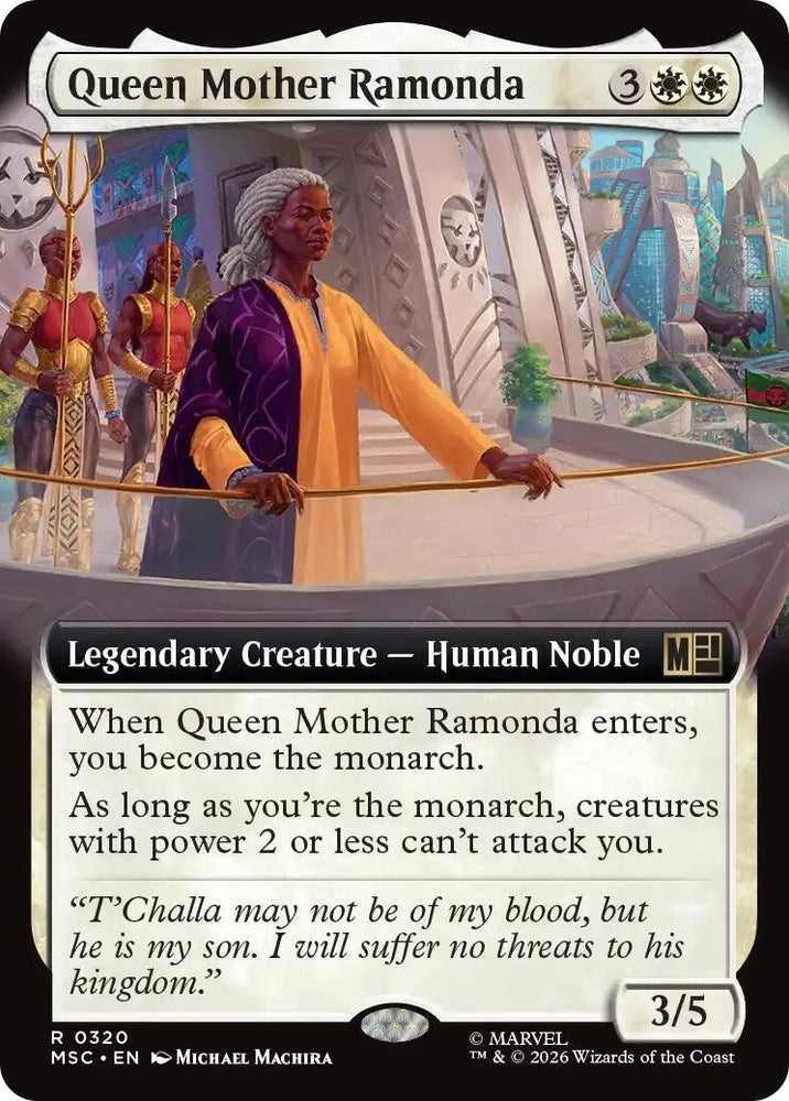 Image for Queen Mother Ramonda (Extended Art) (320) (MSC) - Magic: The Gathering
