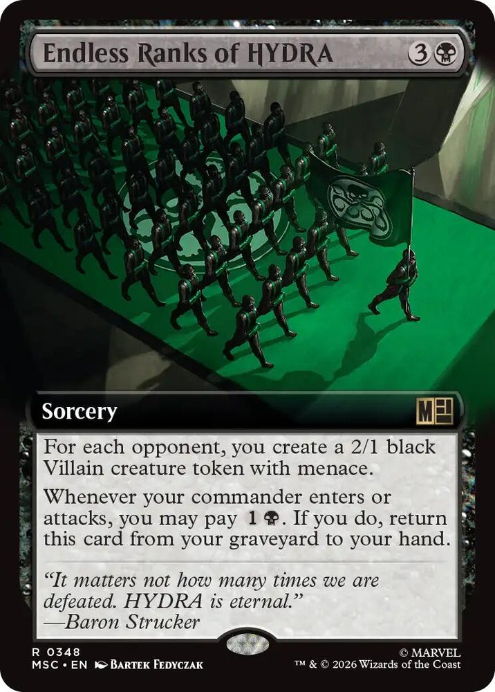 Image for Endless Ranks of HYDRA (Extended Art) (348) (MSC) - Magic: The Gathering