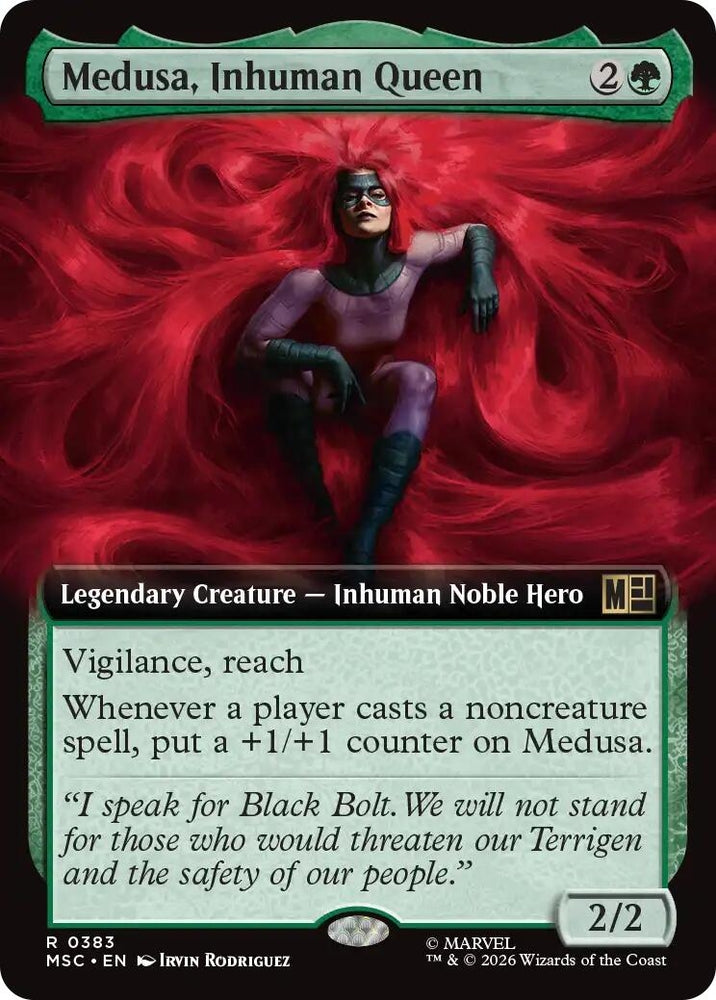 Image for Medusa, Inhuman Queen (Extended Art) (383) (MSC) - Magic: The Gathering