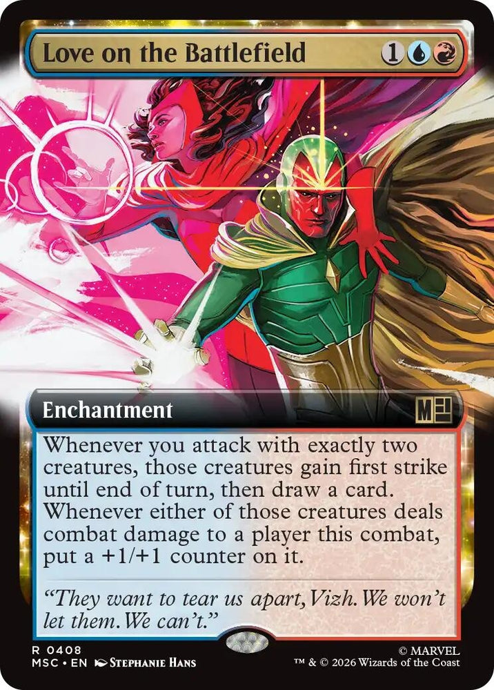 Image for Love on the Battlefield (Extended Art) (408) (MSC) - Magic: The Gathering