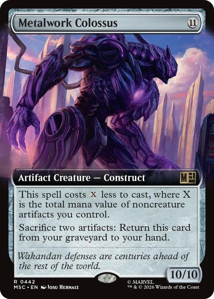 Image for Metalwork Colossus (Extended Art) (442) (MSC) - Magic: The Gathering