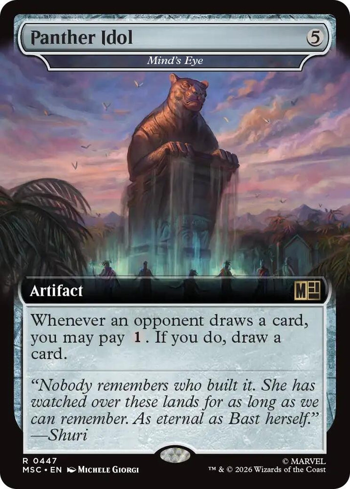 Image for Panther Idol - Mind's Eye (Extended Art) (447) (MSC) - Magic: The Gathering